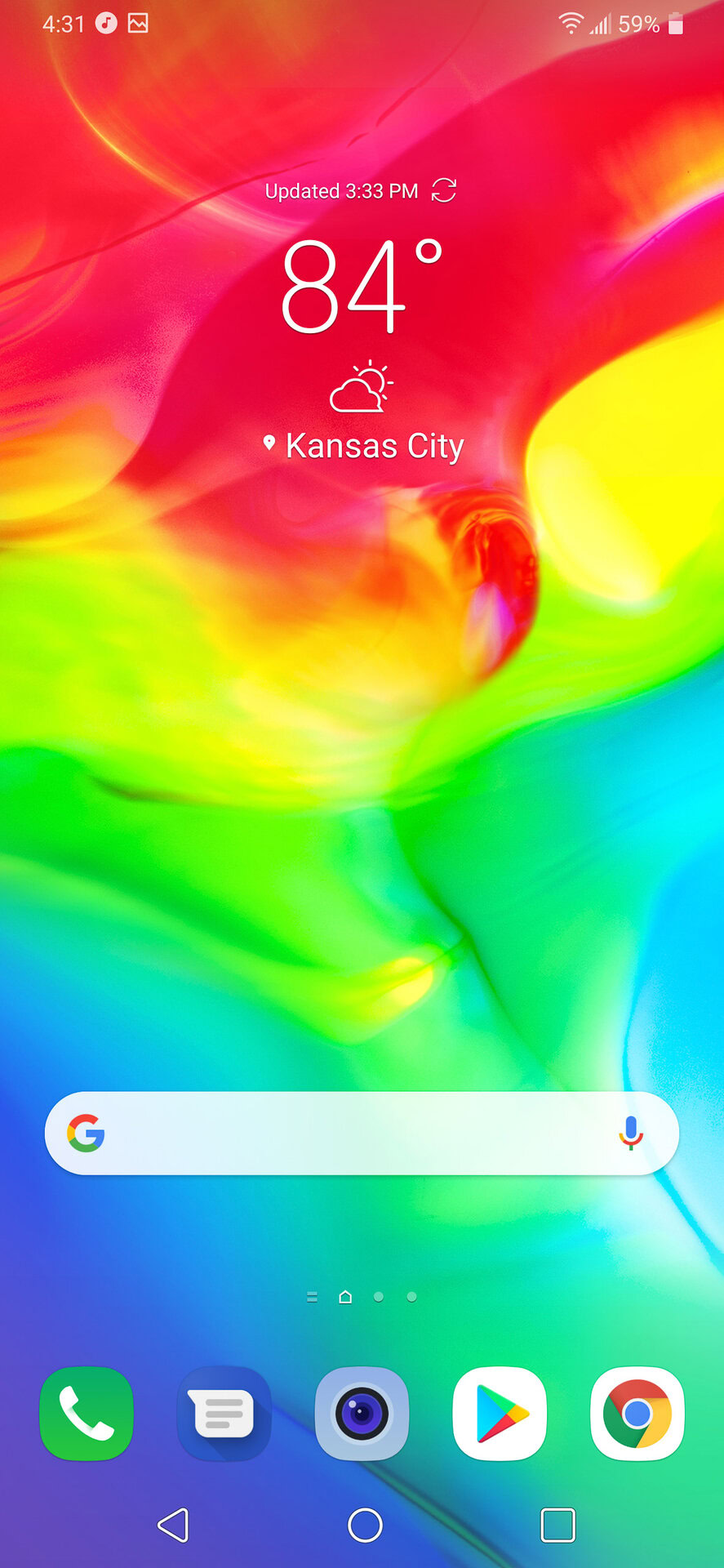 LG G7 Home screen unlock