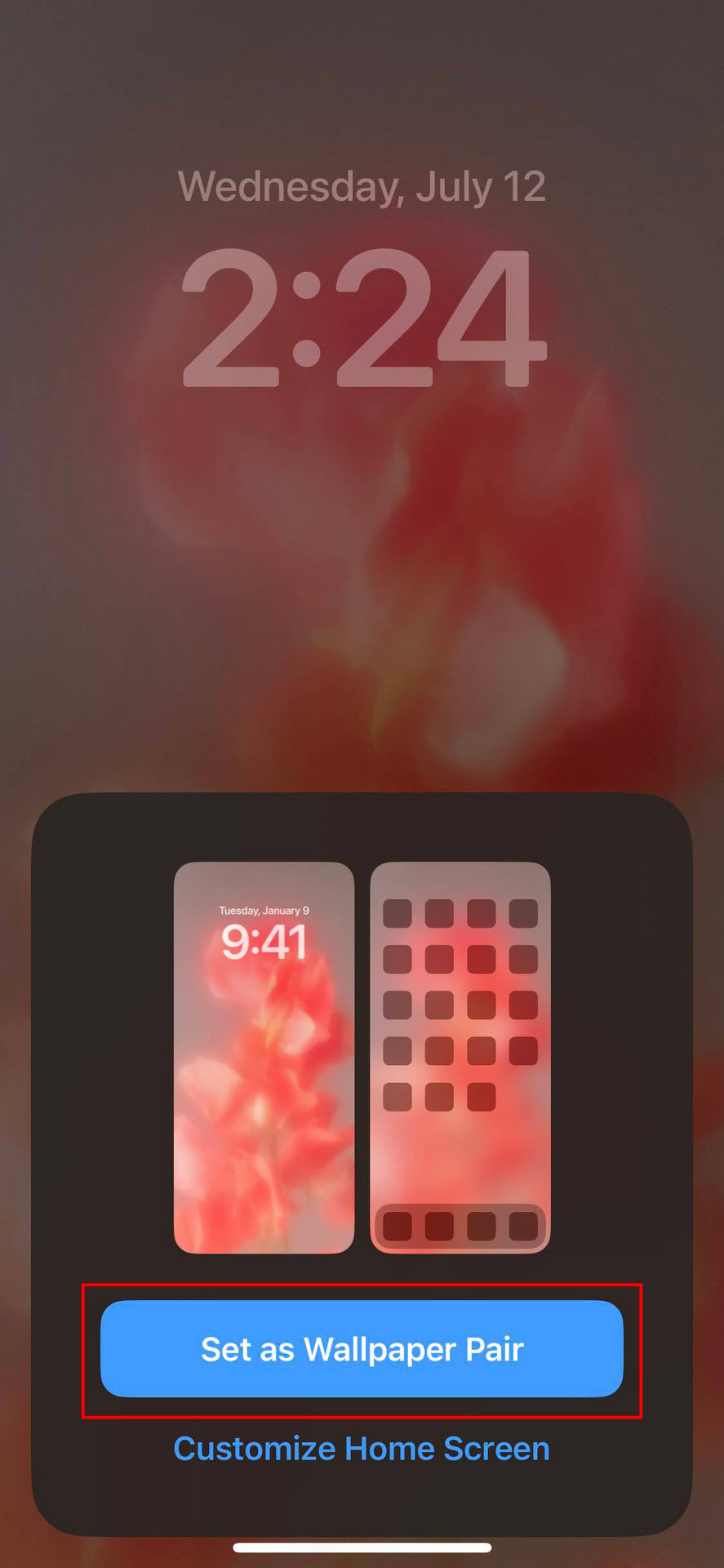 How to set Nothing Phone 2 Wallpaper on iPhone 5