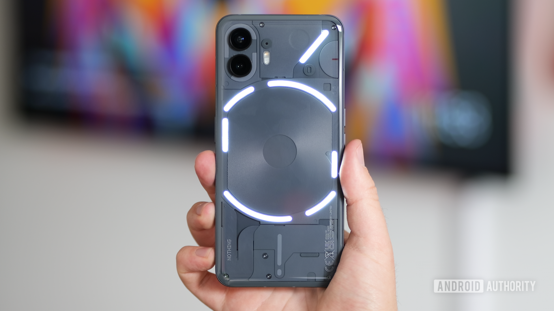 Nothing Phone 2 gray glyph lighting 2 Nothing Phone 2 gray glyph lighting 2