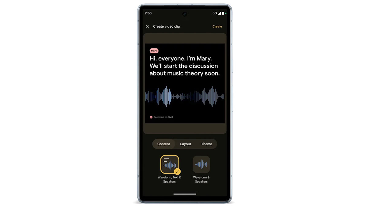 Google Pixel Feature Drop Recorder app improvements Google Pixel Feature Drop Recorder app improvements