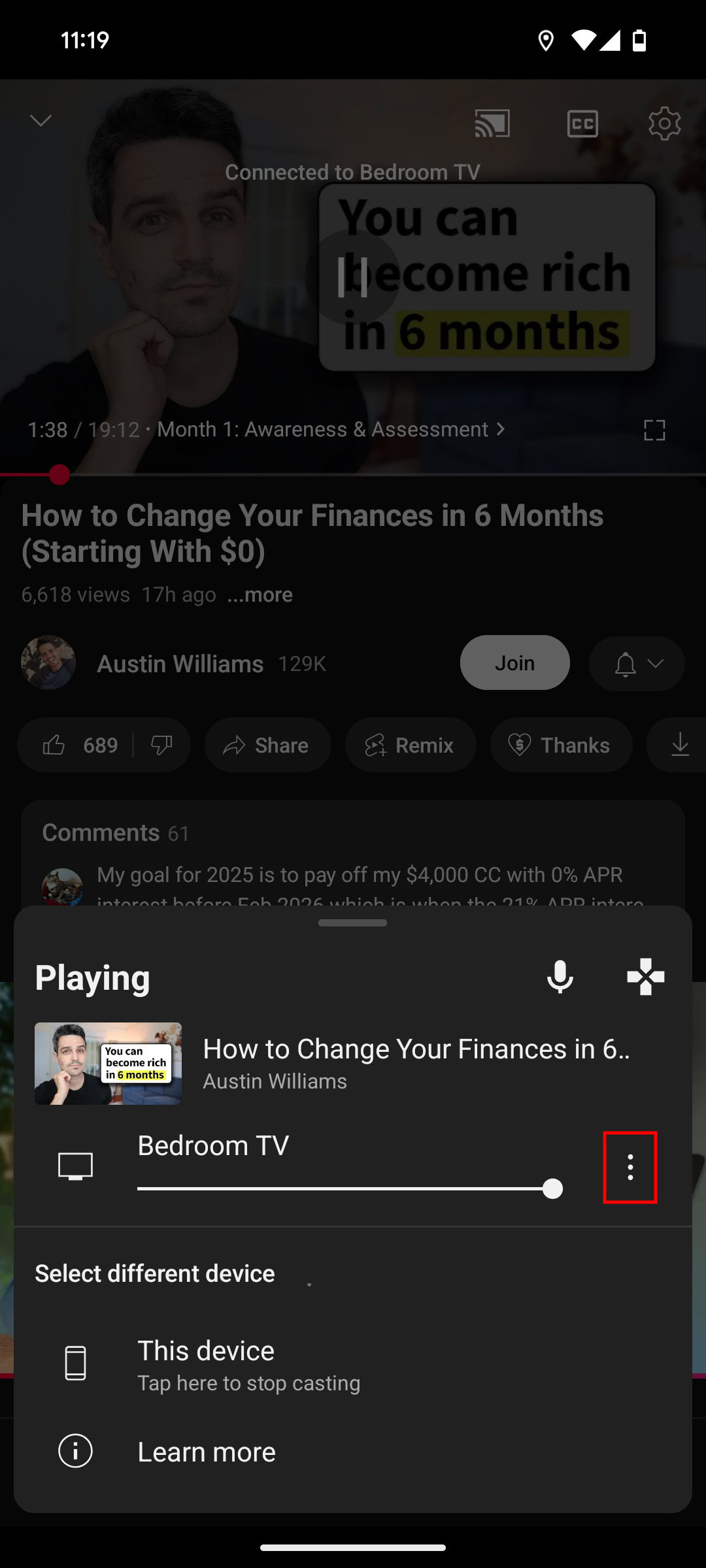How to stop casting from an Android app 2