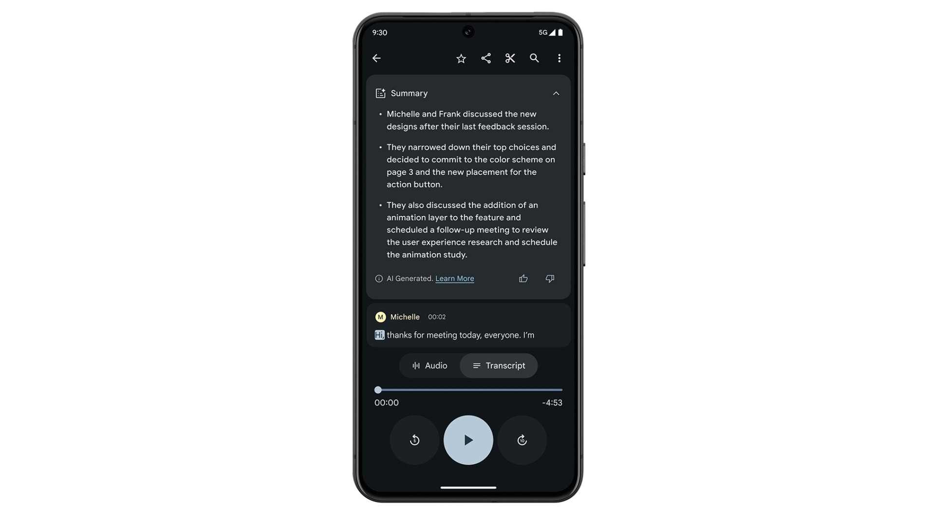 Pixel Feature Drop May 2024 Recorder app updates 1 Pixel Feature Drop May 2024 Recorder app updates 1