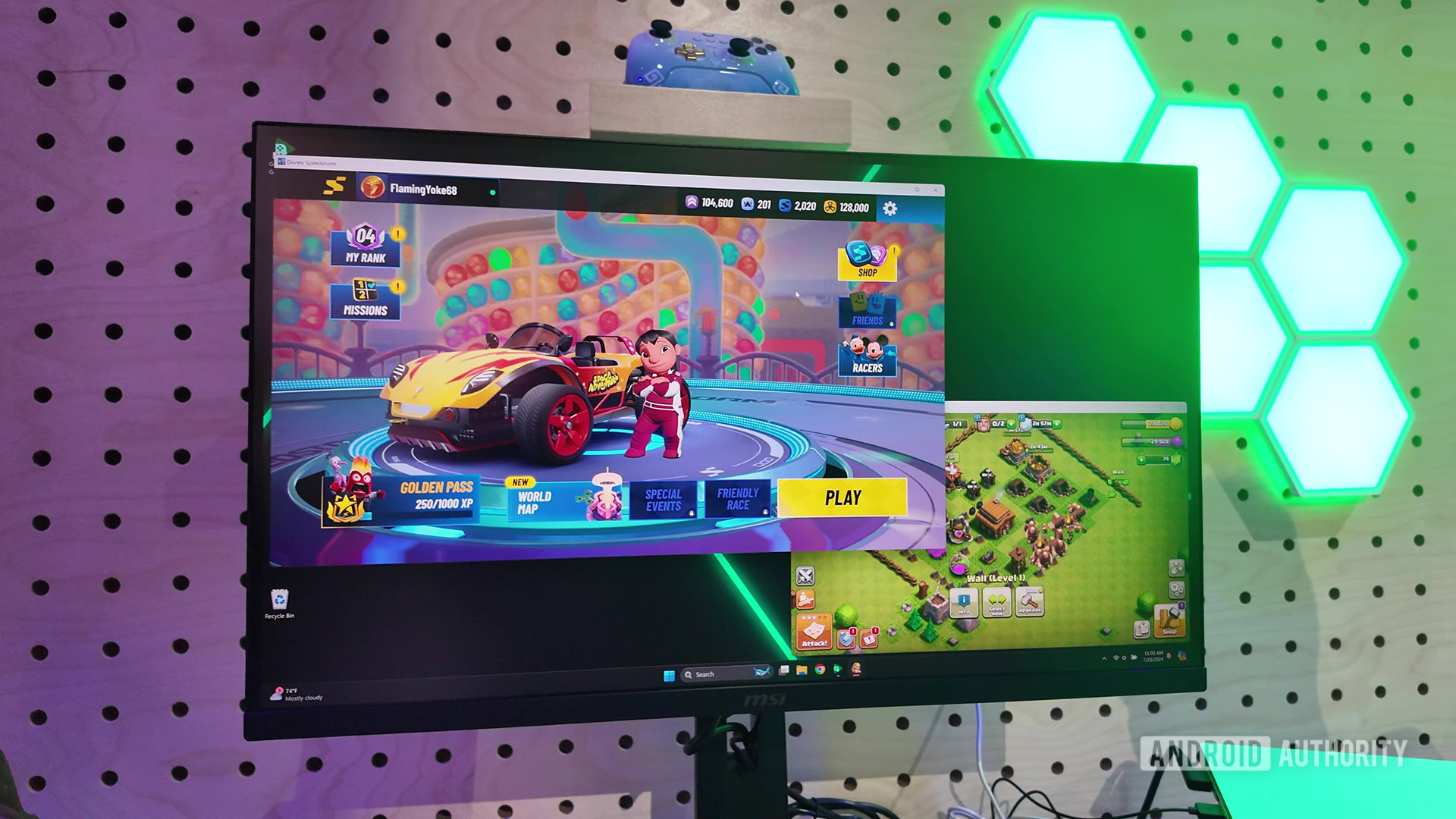 Google Play Games on PC Showing Two Android Games at Once Google Play Games on PC Showing Two Android Games at Once