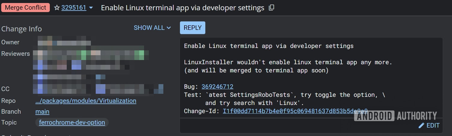 AOSP patch to add Terminal app to developer options AOSP patch to add Terminal app to developer options