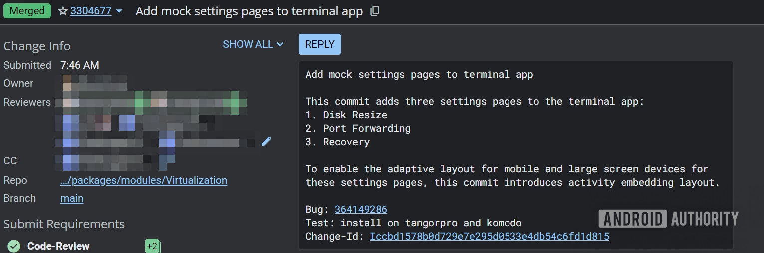 AOSP patch to add settings to Terminal app AOSP patch to add settings to Terminal app