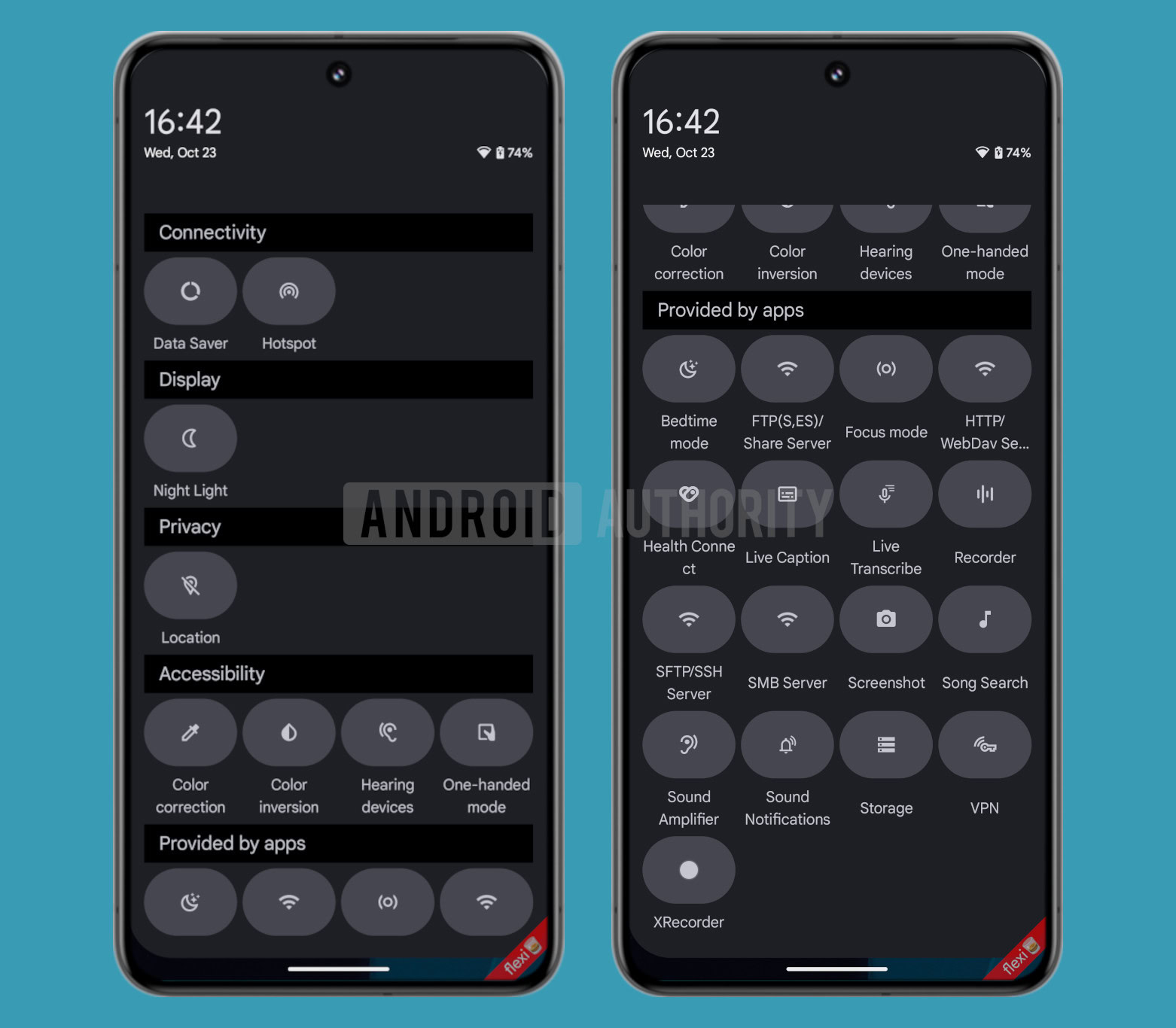 Android 15 QPR1 Beta 3 Quick Settings categories Android 15 QPR1 Beta 3 Quick Settings categories