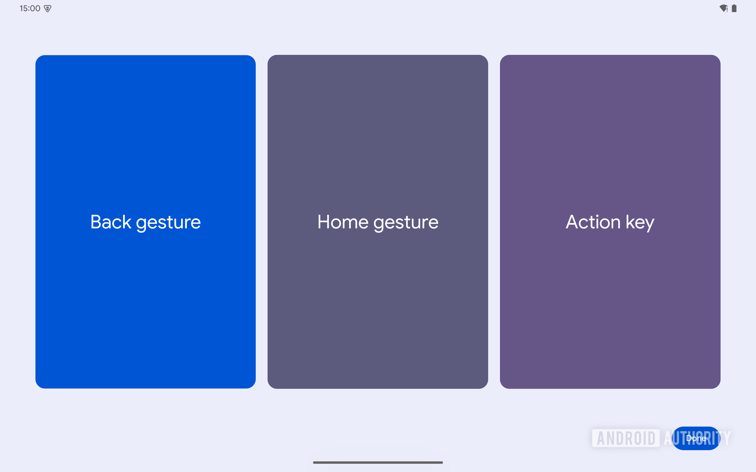 Android 15 QPR1 touchpad gesture tutorial landing page