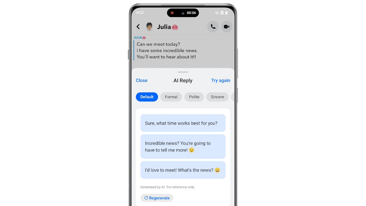 Oxygen OS 15 AI Reply in AI toolbox Oxygen OS 15 AI Reply in AI toolbox