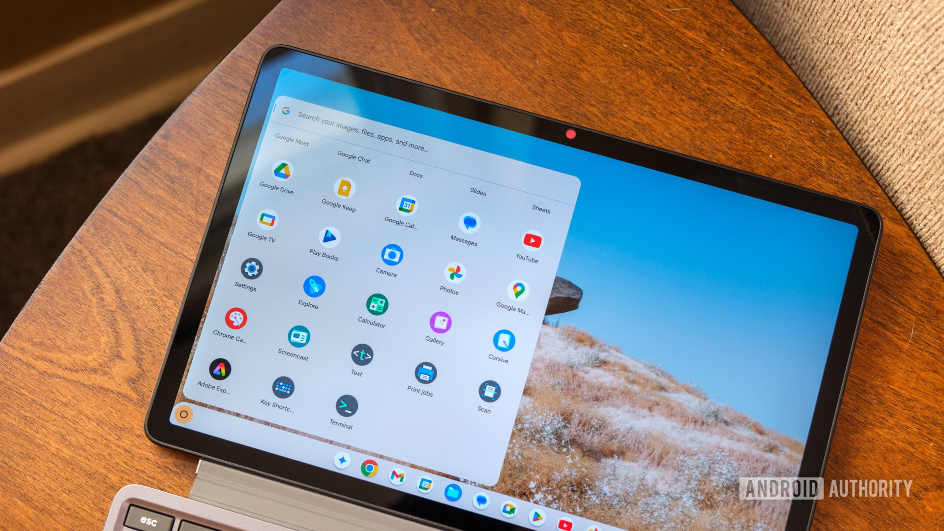 Lenovo Chromebook Duet app menu Lenovo Chromebook Duet app menu