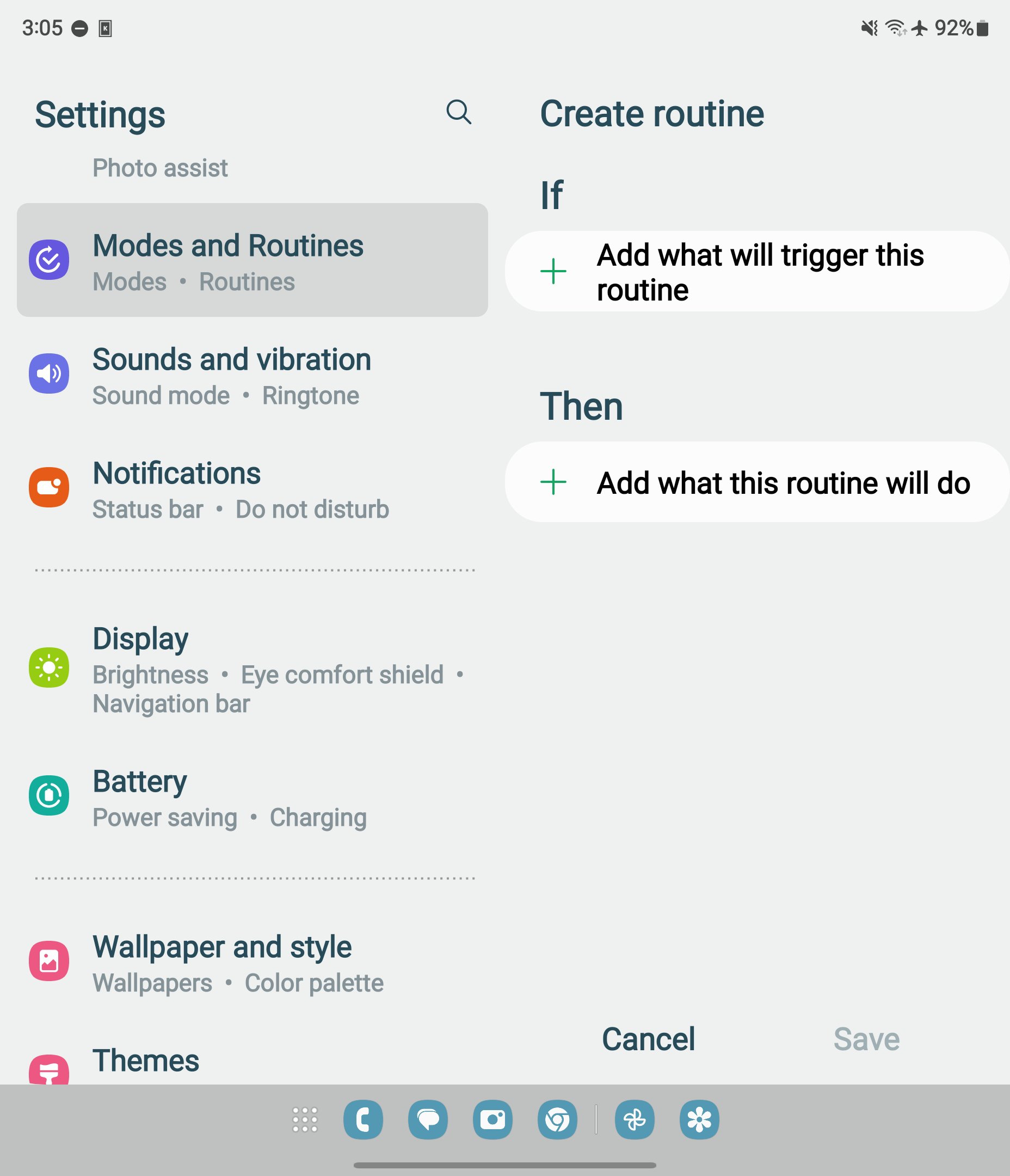 Create routine in One UI Create routine in One UI