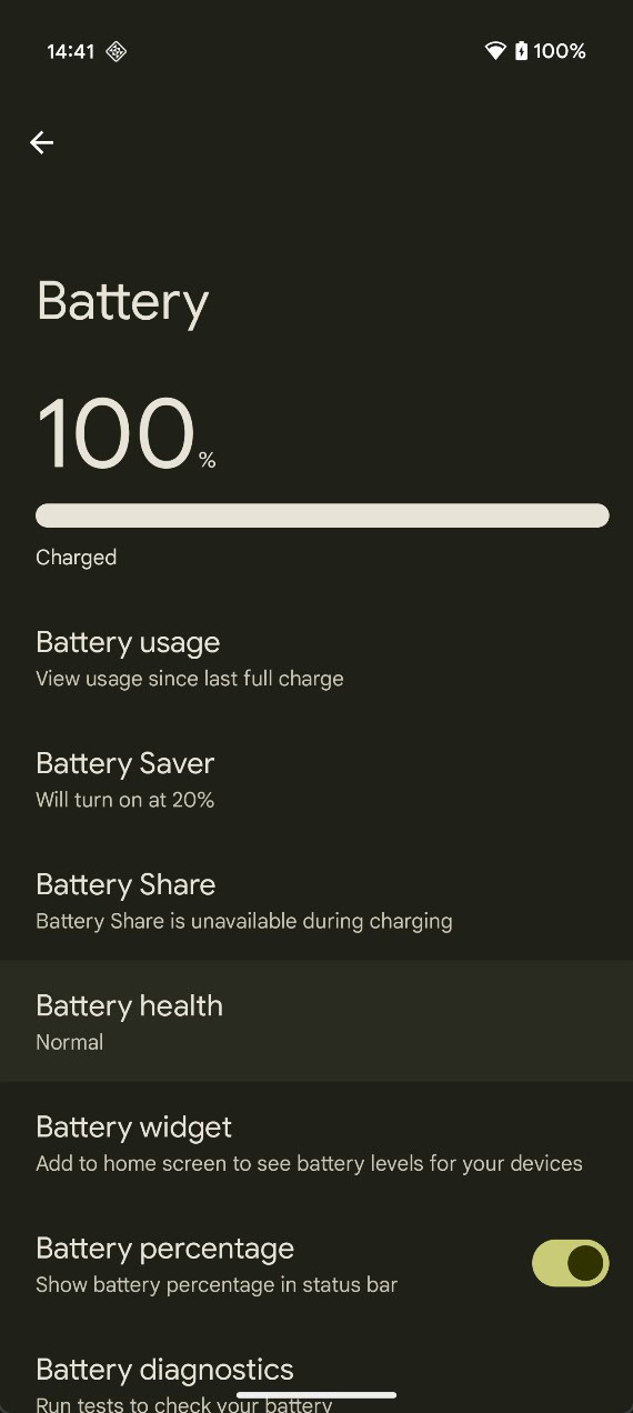 android 16 battery health 1