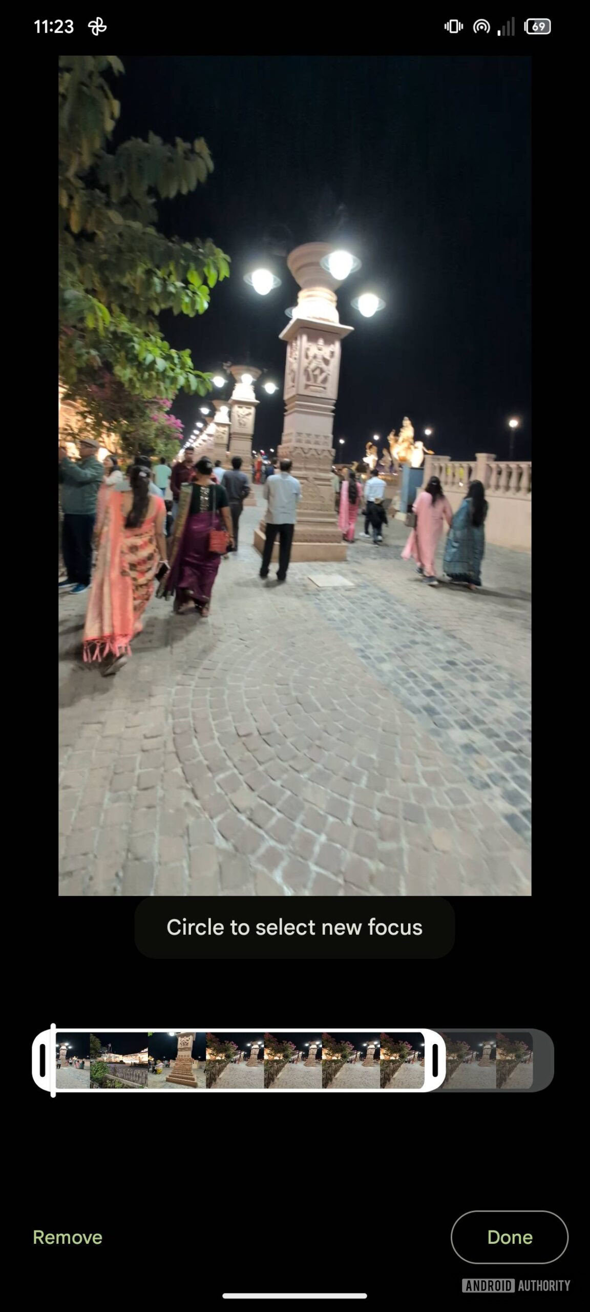 Google Photos Track preset manual subject selection 4