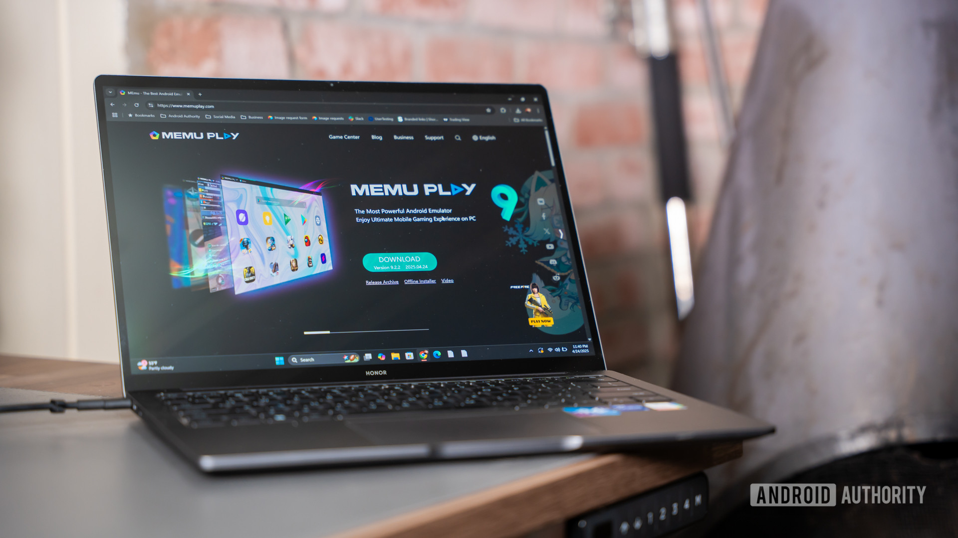 MEmu Play 9 website on Windows laptop 1 MEmu Play 9 website on Windows laptop 1